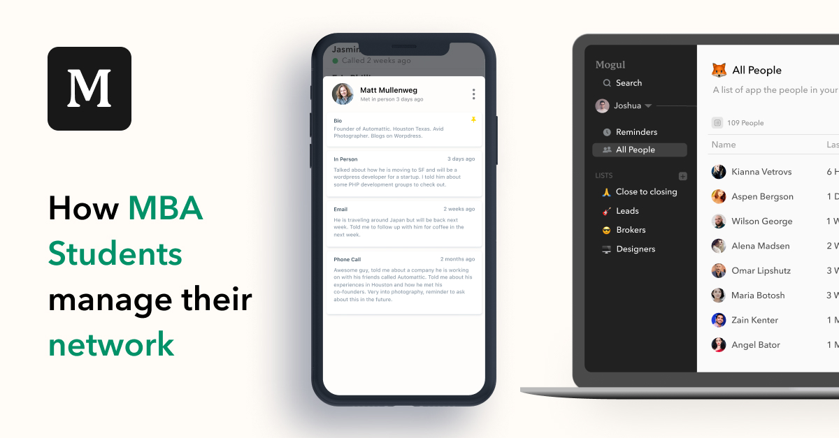 Mogul, Networking App