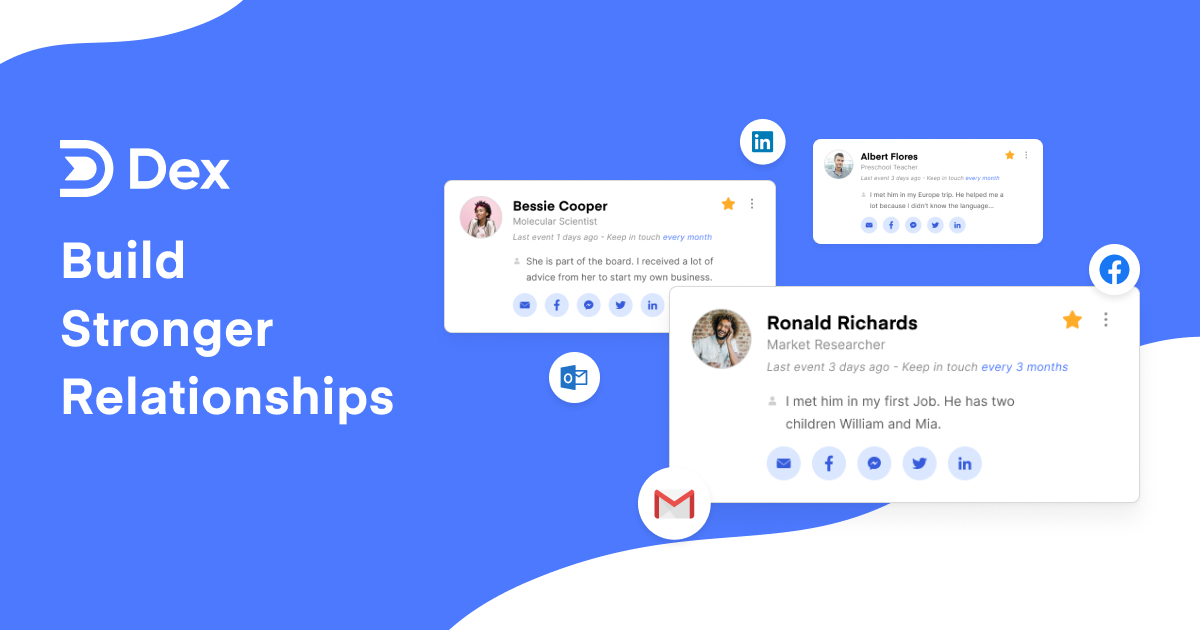 Dex Personal CRM App Screenshot